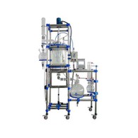 PLC automātiskās kontroles dubultā slāņa stikla reaktors, laboratorijas stikla reakcijas trauka pielāgošana